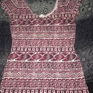 Short Sleeve Tribal Pattern Shirt from Garage